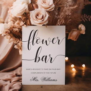 Leyton Modern Minimaal Bloem Bar Bord Poster