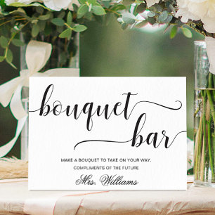 Leyton Modern Minimaal Boeket Bar Bord Poster