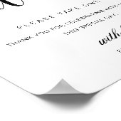 Leyton Modern Minimaal Favor Teken Poster (Hoek)