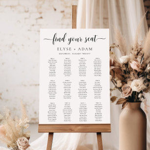 Leyton Modern Minimal 12 Poster voor tafelzitplaat