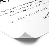 Leyton Modern Minimal In plaats van gunst teken Poster (Hoek)