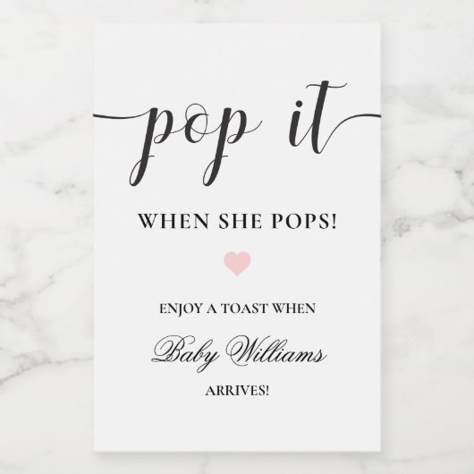 Leyton Moderne Minimale Pop It Mini Étiquette bout (Étiquettes simples)