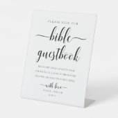 Leyton Teken Ons Bijbel Trouwboek Reclamebord Met Voetstuk (Voorkant)