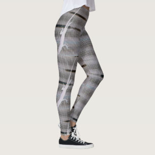 lézard anole silhouette leggings en niveaux de gri