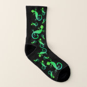 Lézard Gecko Vert sur Noir (Gauche intérieur)