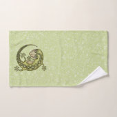Lézard vert (Serviette à main)