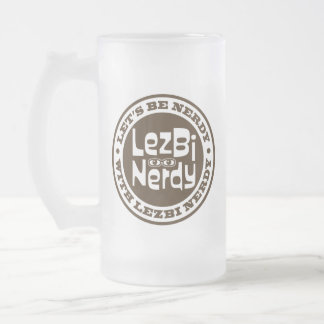 Lezbi Nerdy Frosty Mug Matglas Bierpul