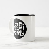 Lezbi Nerdy Mug Deux Tons (Devant gauche)
