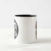 Lezbi Nerdy Mug Deux Tons (Centre)