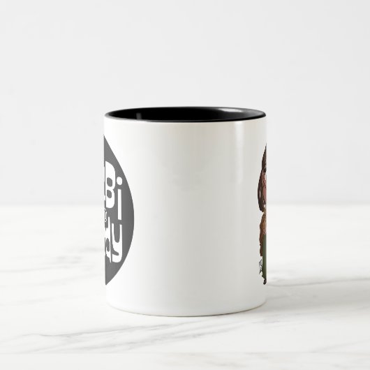 Lezbi Nerdy Mug Deux Tons (Centre)