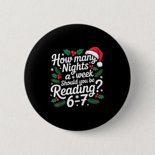 Lezen 67 Meme Englieacher Grappig 67 Kerstmis  Ronde Button 5,7 Cm