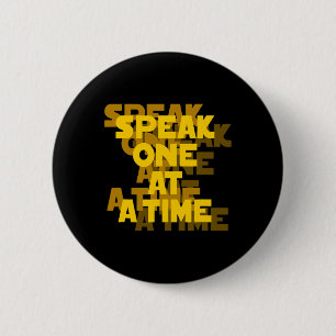 Lezen ASL Handgebaar Doof Gehoorverlies Awarene Ronde Button 5,7 Cm
