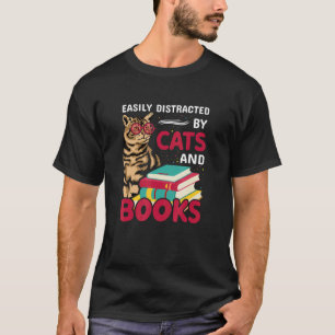 Lezen avontuur boek lezers kleding katten en bo t-shirt
