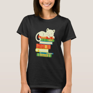 Lezen Bibliotheek Literatuur Gelezen Boeken Katten T-shirt