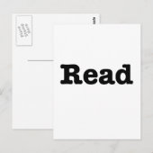 Lezen Briefkaart (Voorkant / Achterkant)