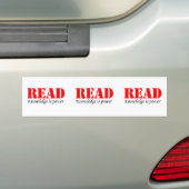 Lezen Bumpersticker (Op auto)