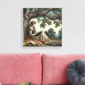 Lezen Canvas Afdruk (Insitu (Woonkamer))