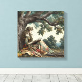 Lezen Canvas Afdruk (Insitu (Houten vloer))