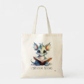 *~* LEZEN devour BOEKEN AP88 BLUE Baby Dragon Tote Bag (Achterkant)
