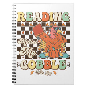 Lezen doet me kibbelen met Joy Thanksgiving Cool Notitieboek