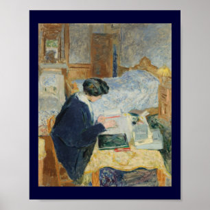 Lezen door de bedden poster