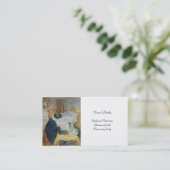 Lezen door de bedden visitekaartje (Staand voorkant)