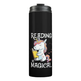 Lezen door vrouwen is magisch Schattige Boekenlief Thermosbeker