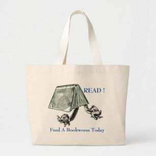 LEZEN! GROTE TOTE BAG