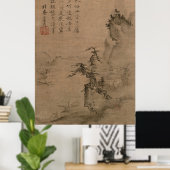 Lezen in een Bamboe Grove Poster (Thuiskantoor)