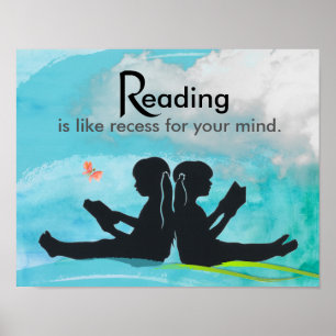 Lezen is als reces voor je Poster