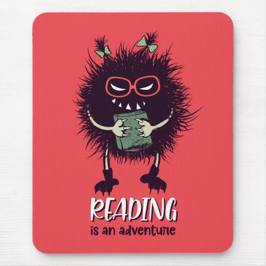 Lezen is avontuurlijk grappig leraar muismat (Voorkant)