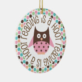 Lezen is een hoofdversiering keramisch ornament (Rechts)