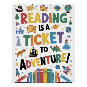 Lezen is een ticket naar het Poster Perfect Poster
