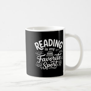 Lezen is favoriete sport grappige bibliothecaris b koffiemok