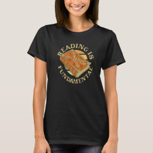 Lezen Is Fundamenteel Geeky Boekenwurm Poëzie Lite T-shirt
