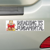 Lezen is fundamentele Bumpersticker (Op auto)