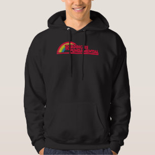 Lezen is fundamentele regenboog hoodie