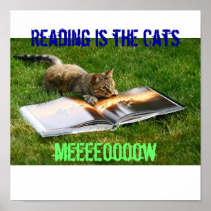 Lezen is het Kattenvlees Poster