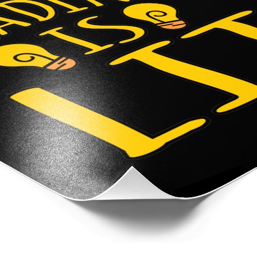 Lezen is Lit English Language Teacher Student Foto Afdruk (Hoek)