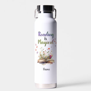 Lezen is Magische Boek Liefhebbers Quote Trendy Wh Waterfles