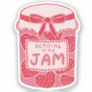 Lezen is mijn ding boek liefhebber sticker