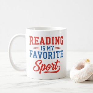 Lezen is mijn favoriete sport koffiemok