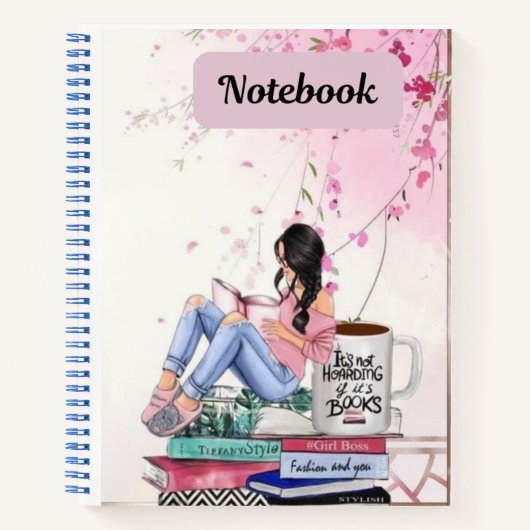 Lezen is mijn gelukkige plek - Notitieboek (Voorkant)