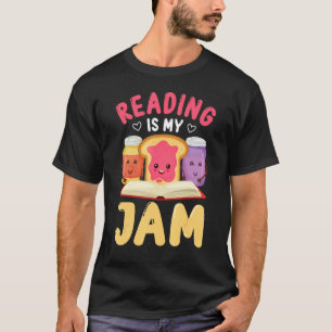 Lezen is mijn jam grappigheid die ik graag boeken  t-shirt