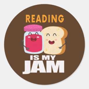 Lezen is mijn jam grappigheid die ik graag lees ronde sticker