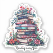 Lezen is mijn Jam Sticker (Voorkant)