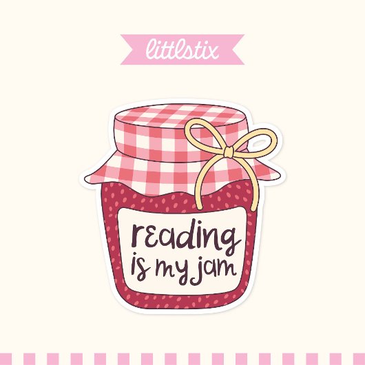 Lezen is mijn jam sticker