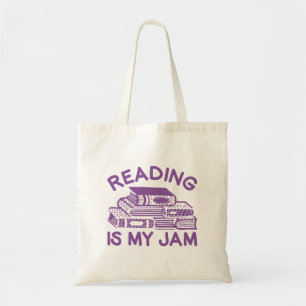 Lezen is mijn jam tote bag