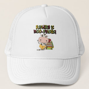 Lezen is moo-velous trucker pet