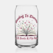 Lezen is oefenen... blikvorm glas (Voorkant)